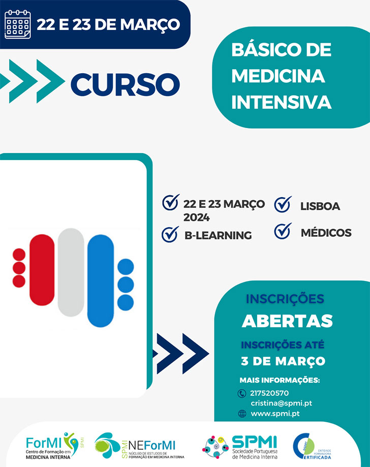 Curso Básico de Medicina Intensiva - Inscrições Abertas