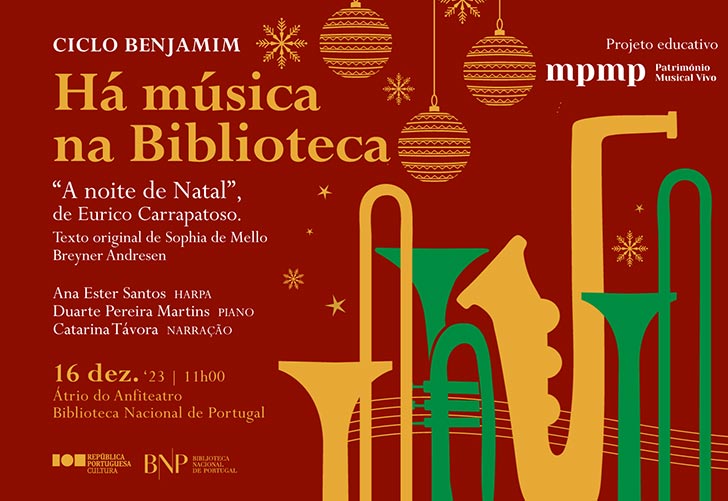 CONCERTO | Ciclo Benjamim. Há Música na Biblioteca! | 16 dez. '23 | 11h00 | Átrio do Anfiteatro