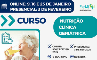 Curso de Nutrição Clínica Geriátrica – Inscrições Abertas