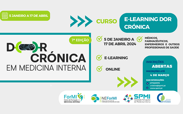 7ª Edição do Curso Dor Crónica E-Learning – Inscrições abertas