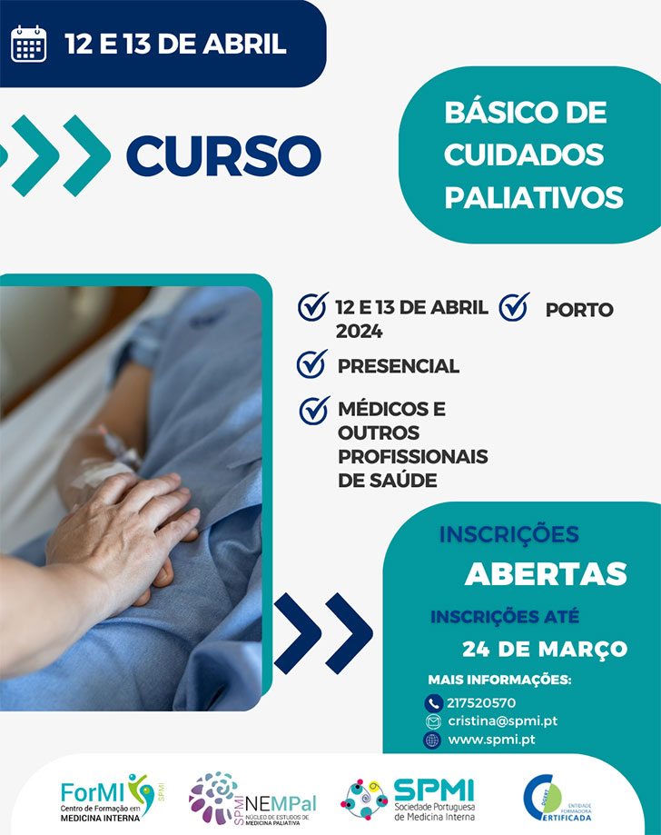 Curso Básico de Cuidados Paliativos - Inscrições Abertas