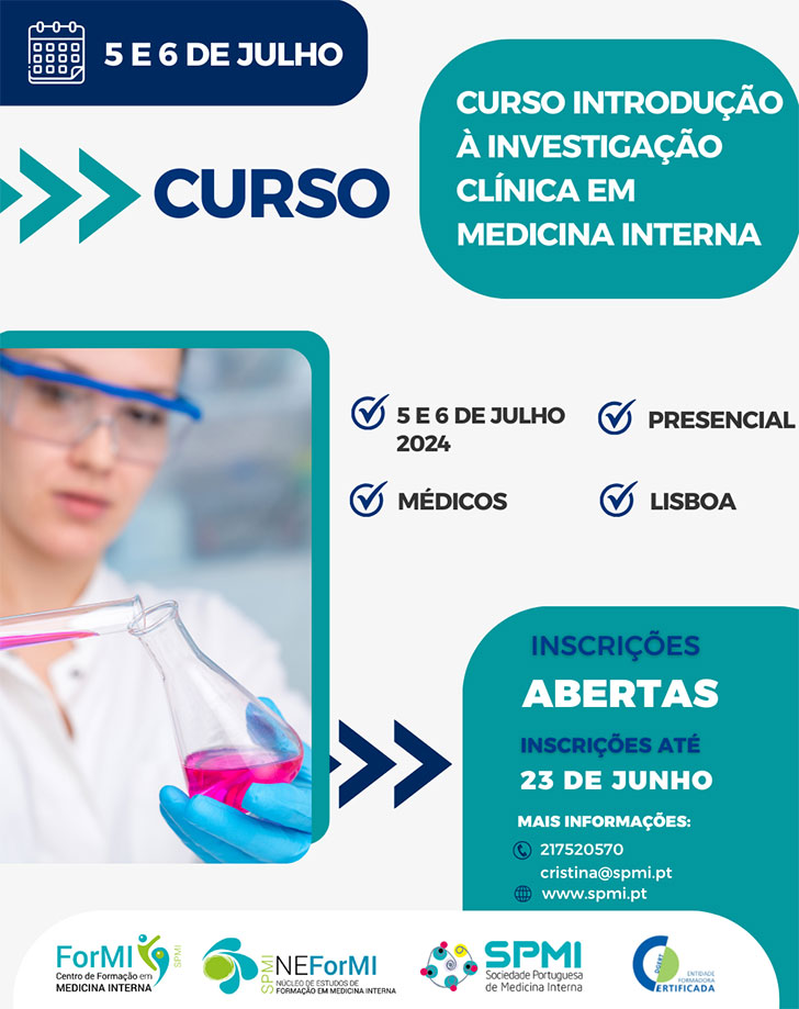 Curso Introdução à Investigação Clínica em Medicina Interna - Inscreva-se