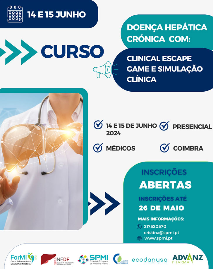 Curso Doença Hepática Crónica – Clinical Escape Game e Simulação Clínica  - Inscrições Abertas