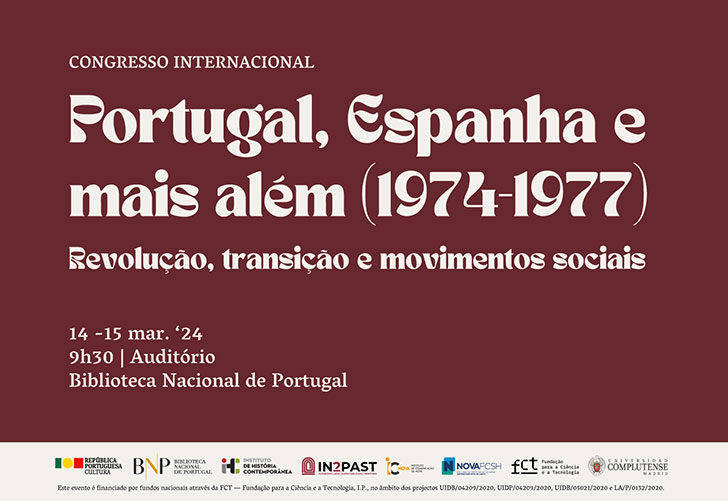 CONGRESSO INTERNACIONAL | Portugal, Espanha e mais além (1974-1977) | 14-15 mar. '24 | 09h30 | BNP - Auditório