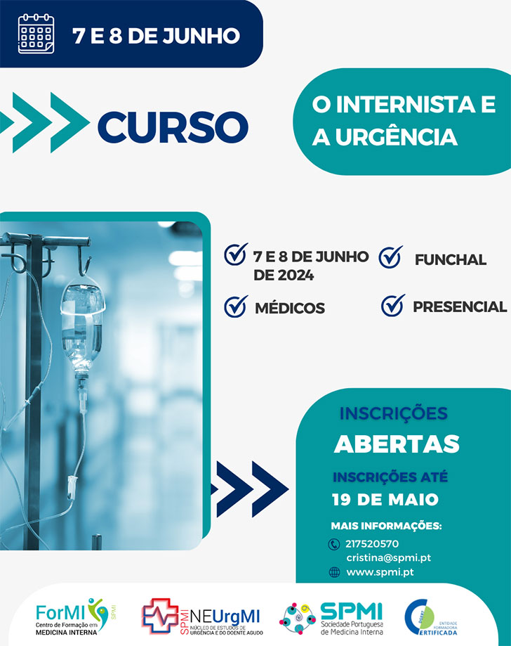 Curso O Internista e a Urgência - Inscrições Abertas