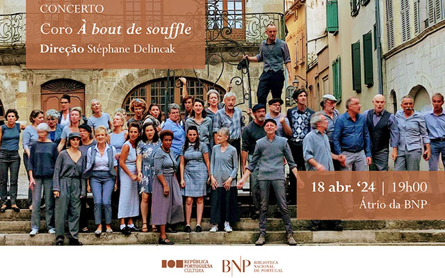 CONCERTO | Coro À bout de souffle | 18 abr. ’24 | 19h00 | BNP – Átrio da Biblioteca